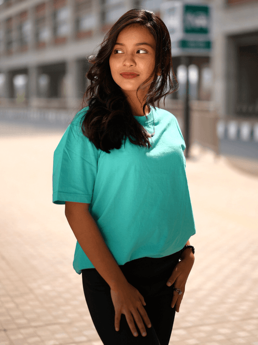 Emerald Green Henley Tee